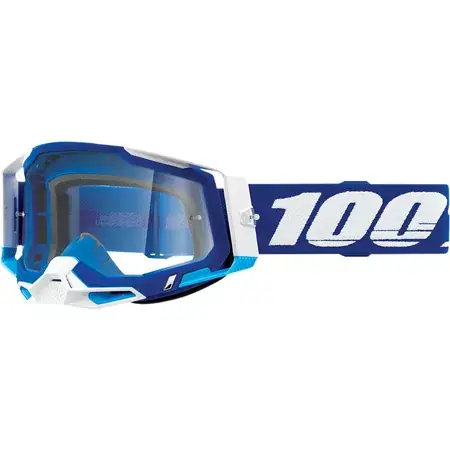 Sichere Zahlung Crossbrille 100% Racecraft 2 blau klar