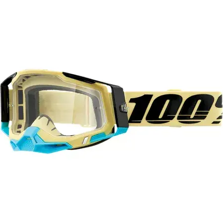 Crossbrille 100% Racecraft 2 AIRBLAST klar Neu Im Sortiment