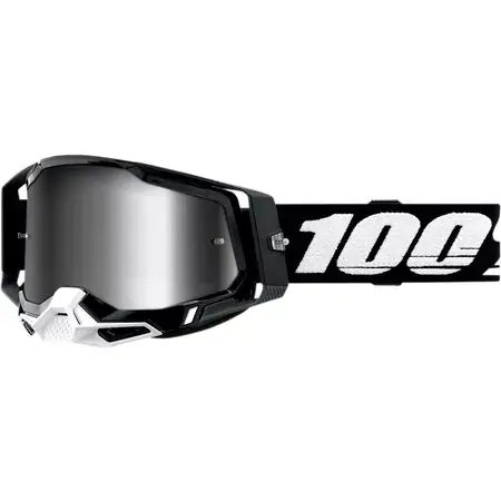 Crossbrille 100% Racecraft 2 schwarz silber verspiegelt Direktkauf