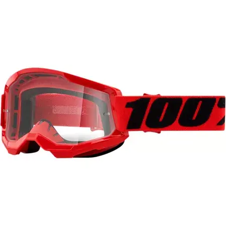 Ausverkauf Crossbrille 100% Strata 2 rot klar