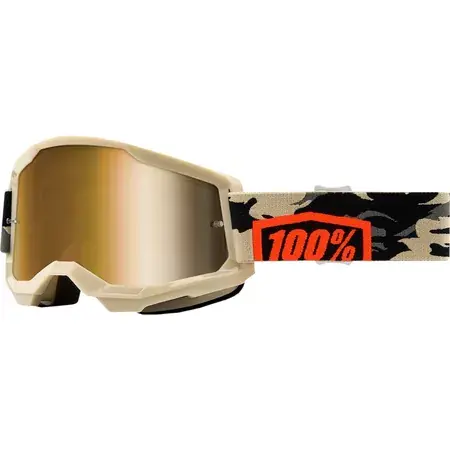 Crossbrille 100% Strata 2 KOMBAT gold Sale