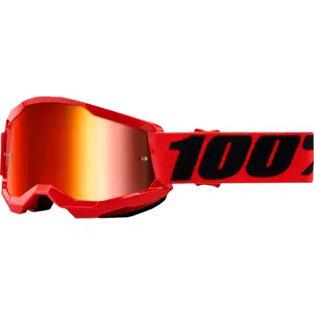 Crossbrille 100% Strata 2 Kids rot / blau verspiegelt Nur Für Kurze Zeit