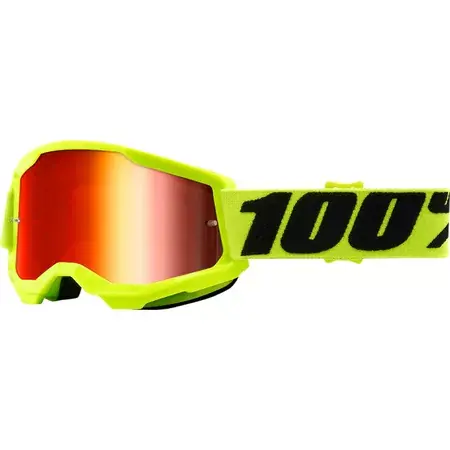 Top-Seller Crossbrille 100% Strata 2 Kids gelb / rot verspiegelt