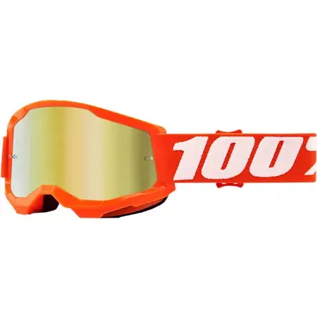 Crossbrille 100% Strata 2 Kids orange / gold verspiegelt Neue Kollektion