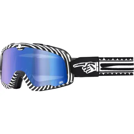 Crossbrille 100% Barstow Death SPRAY blau verspiegelt Meistverkauft