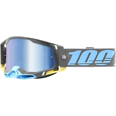 Neue Kollektion Crossbrille 100% Racecraft 2 TRINIDAD blau verspiegelt