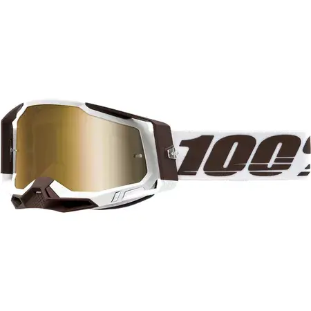 Crossbrille 100% Racecraft 2 Snowbird gold Sonderaktion