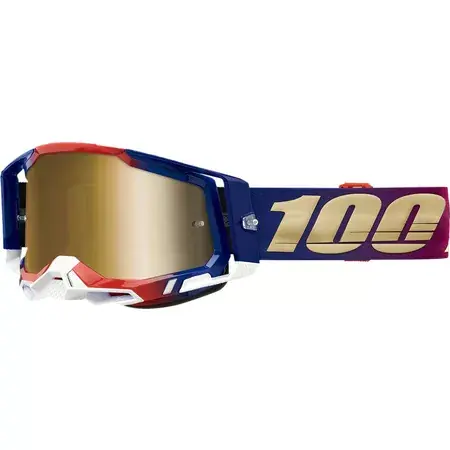 Neue Kollektion Crossbrille 100% Racecraft 2 UNITED gold