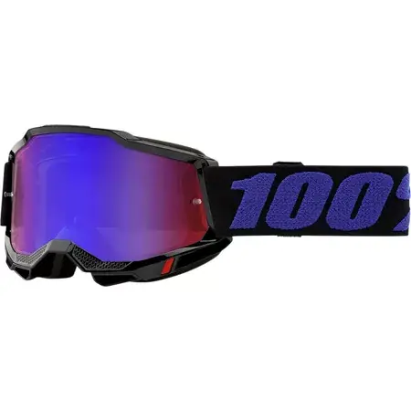 Sonderaktion Crossbrille 100% Accuri 2 MOORE rot / blau verspiegelt