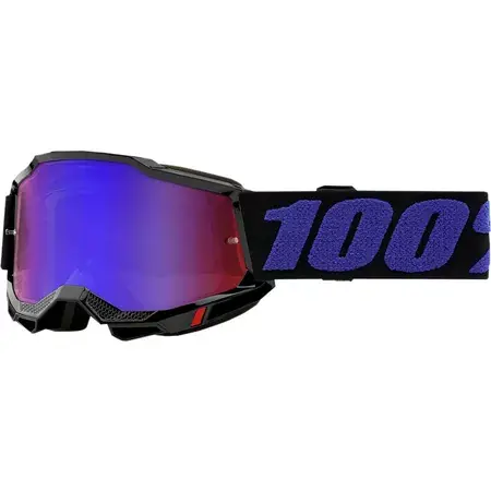 Aktuell Crossbrille 100% Accuri 2 Kids MOORE rot / blau verspiegelt