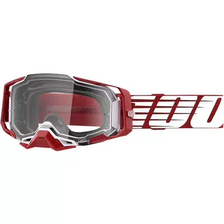 Crossbrille 100% Armega Oversized Deep rot klar Preis Gesenkt