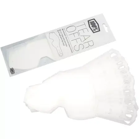Must-Have Tear Offs 100% Racecraft / Accuri / Strata Strata / Accuri / Racecraft 1 (pack de 50)