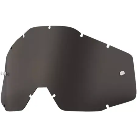 Ersatzglas 100% Racecraft / Accuri schwarz getönt Anti-Fog Echt