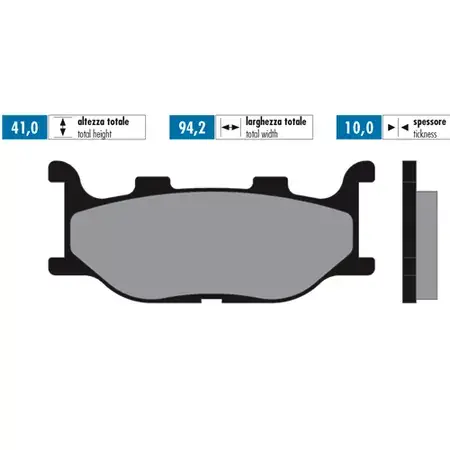 Bremsbeläge Polini Sinter Yamaha Tmax 500 2004 - 2007 Echt