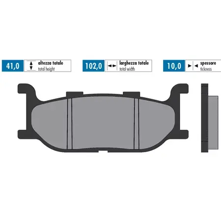 Bremsbeläge Polini Sinter Tmax 500 2001 - 2003 Schnäppchen