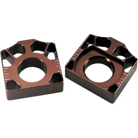 Preisreduziert Kettenspanner / Achsblöcke Pro Circuit rot CR / CRF 2000-2008