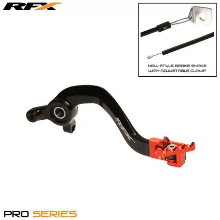Neu Bremspedal RFX Pro klappbar schwarz / orange KTM SX 65