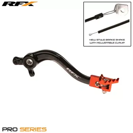 Sonderangebot Bremspedal RFX Pro klappbar schwarz / orange SX / TC 2016