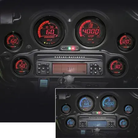 Dashboard / Armaturenbrett 6 Instrumente Koso HD-02 Harley Davidson Direktkauf